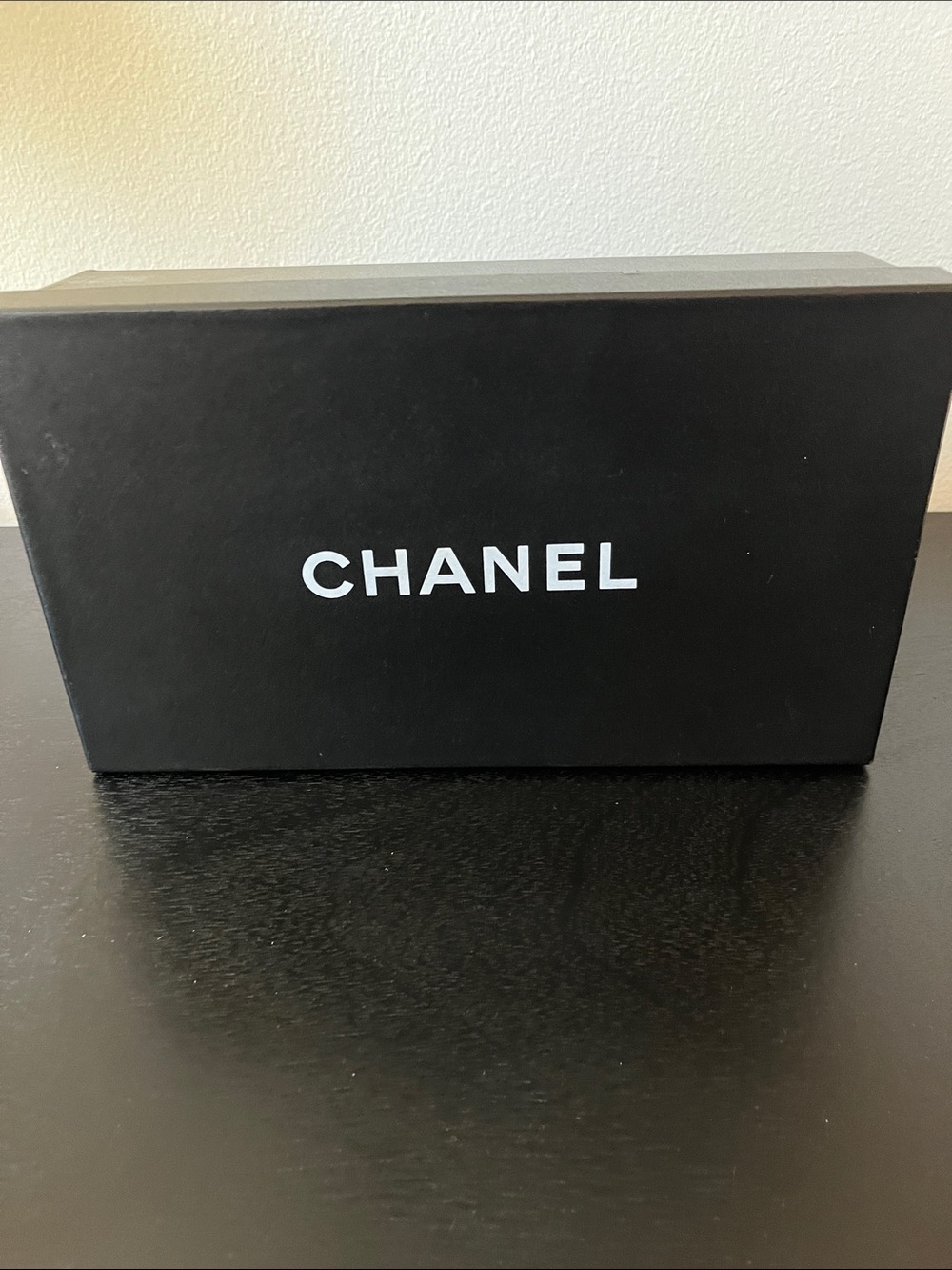 CHANEL Black Box with White Logo